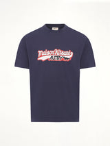 青のオートリー x メゾンキツネTシャツ