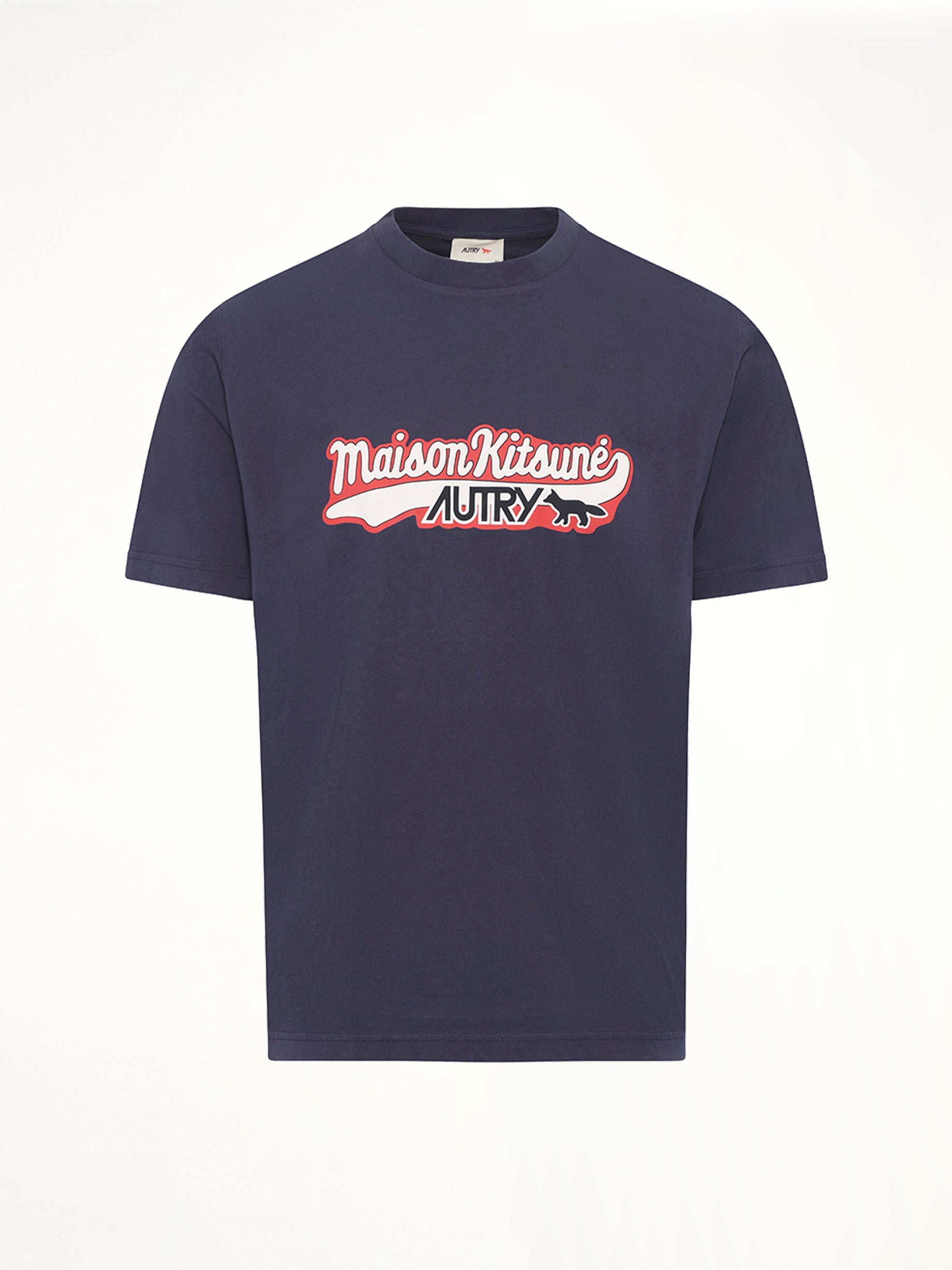 青のオートリー x メゾンキツネTシャツ