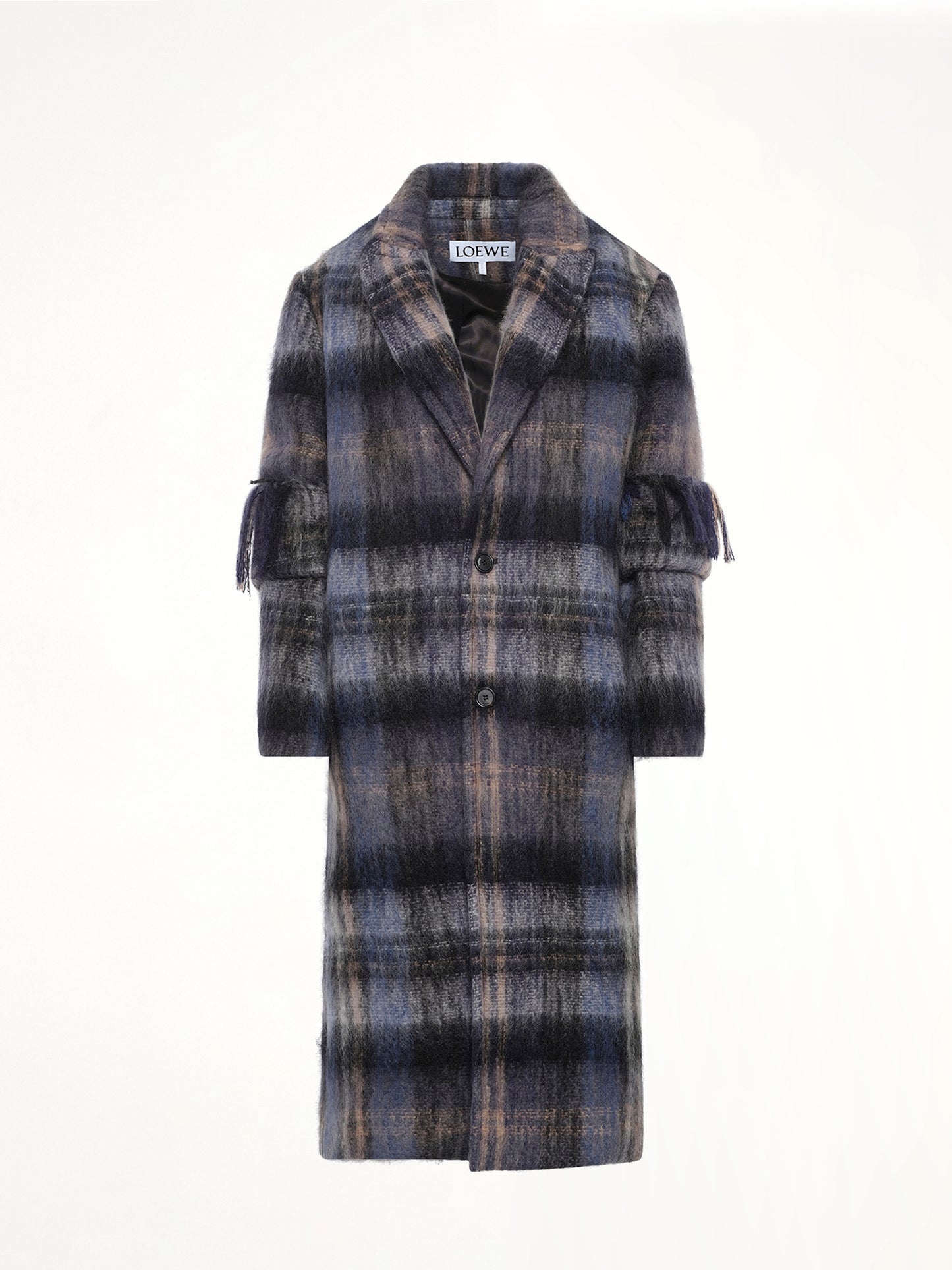 Mohair Coat in Blue/Multicolour
