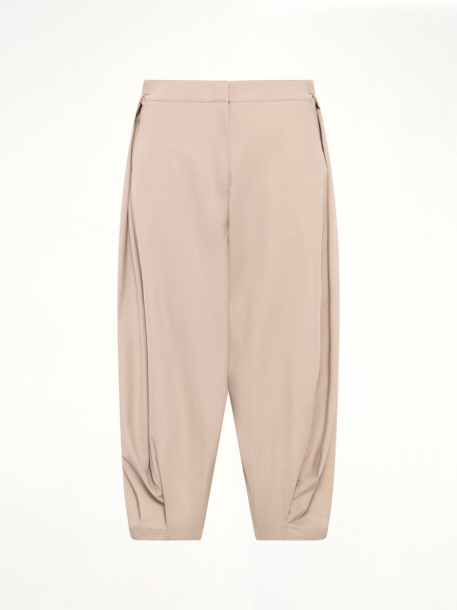 Draped Trouser AF in Beige