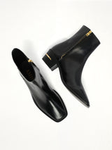 MA Metallic Heel Boot in Black Top View | AMIRI