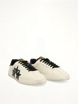 Croc Debossed Pacific Sneaker in Black Front View | AMIRI