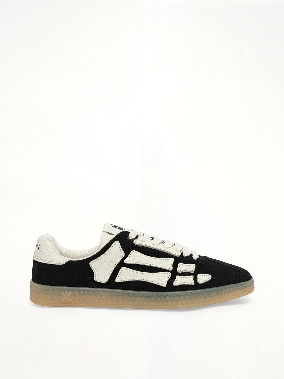 Pacific Bones Sneaker in Black Side View | AMIRI