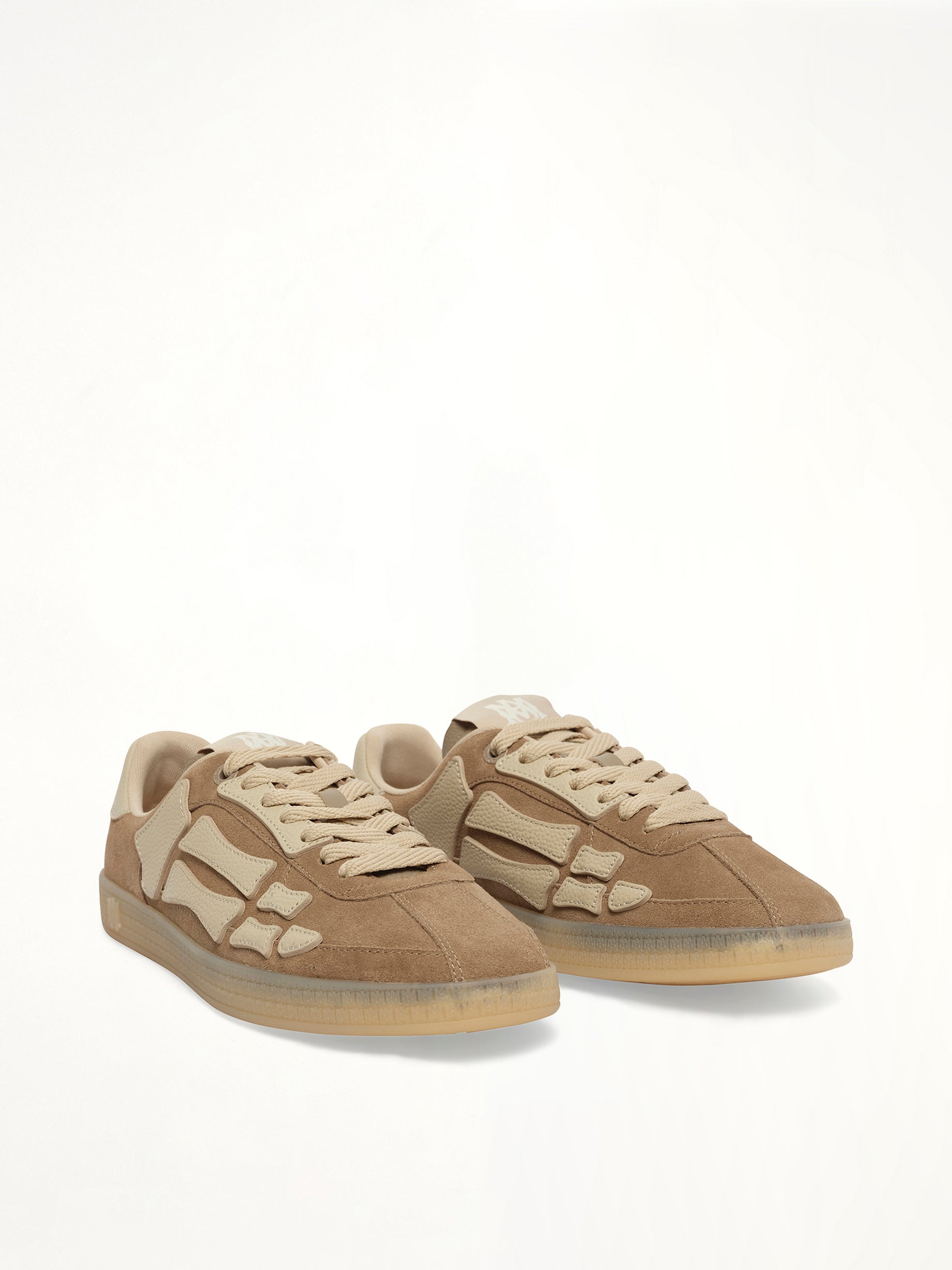 Pacific Bones Sneaker in Brown Front View | AMIRI