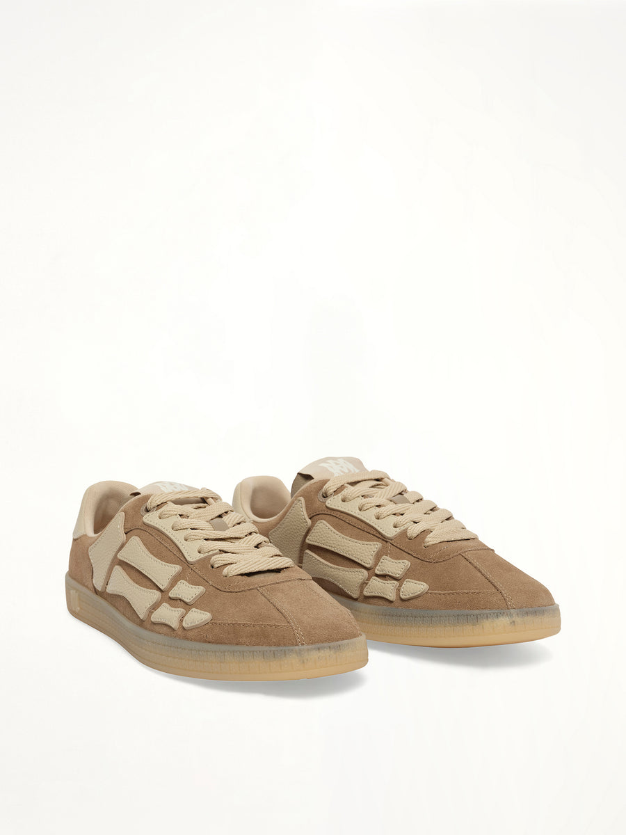 Pacific Bones Sneaker in Brown Front View | AMIRI