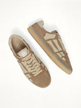 Pacific Bones Sneaker in Brown Top View | AMIRI