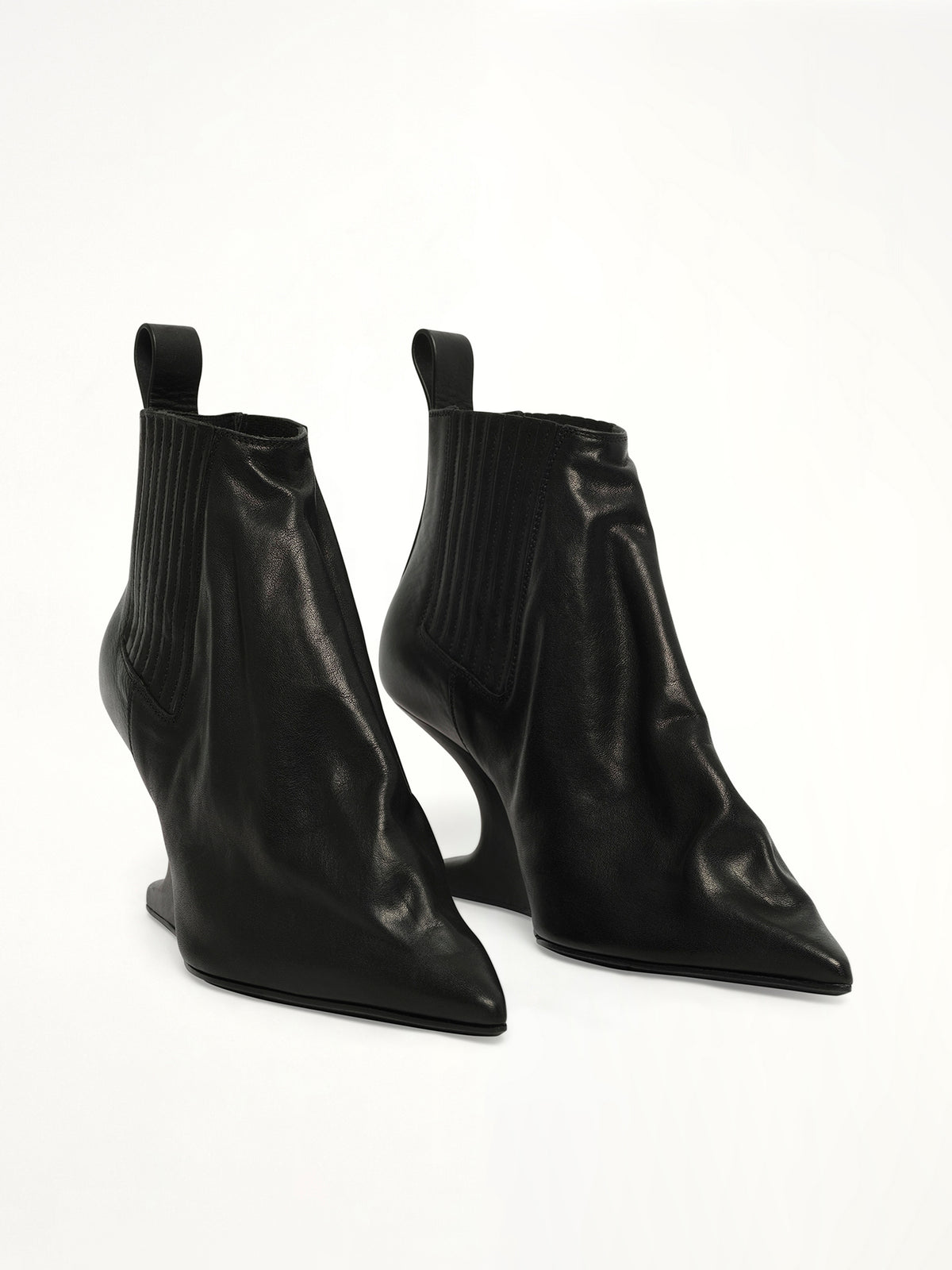 Ankle Taco in Black Front View | RICK OWENS