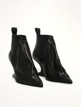 Ankle Taco in Black Front View | RICK OWENS