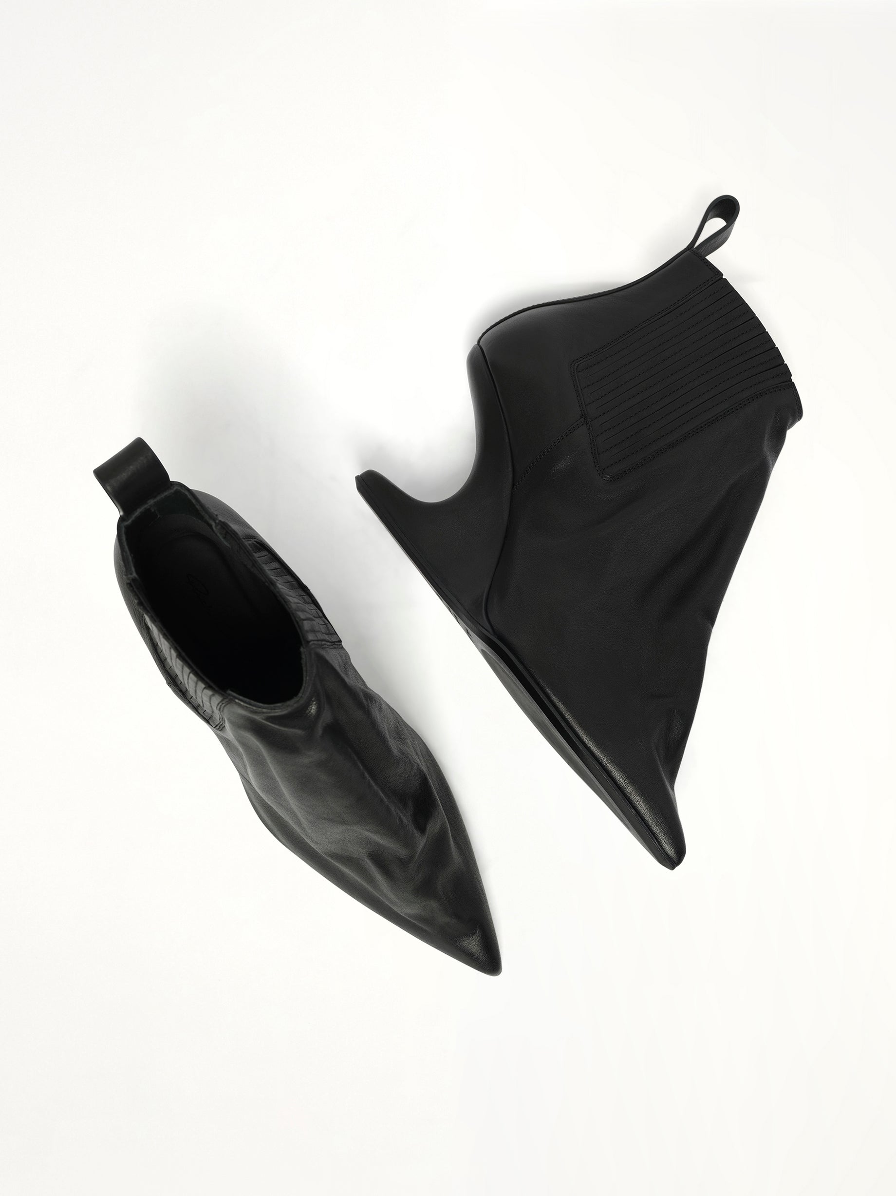 Ankle Taco in Black Top View | RICK OWENS