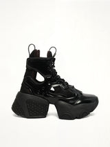 Noir Kei Ninomiya X Reebok High Sneaker in Black Side View | NOIR KEI NINOMIYA