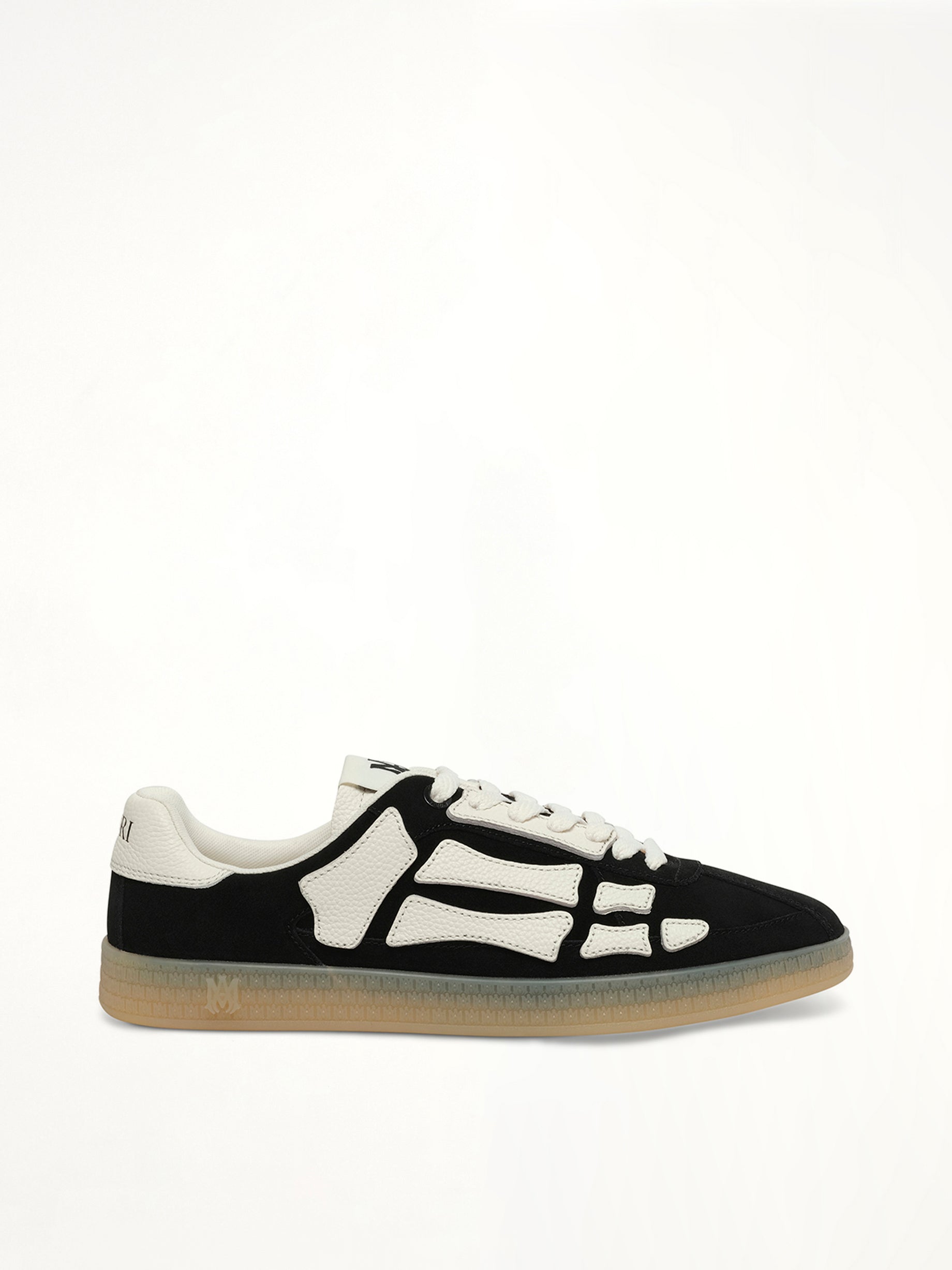 Pacific Bones Sneaker in Black Side View | AMIRI