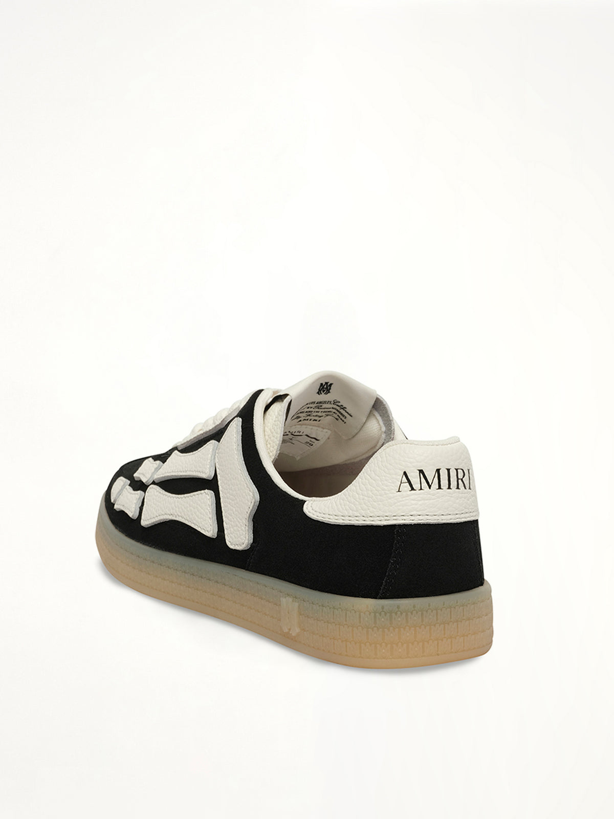 Pacific Bones Sneaker in Black Back View | AMIRI