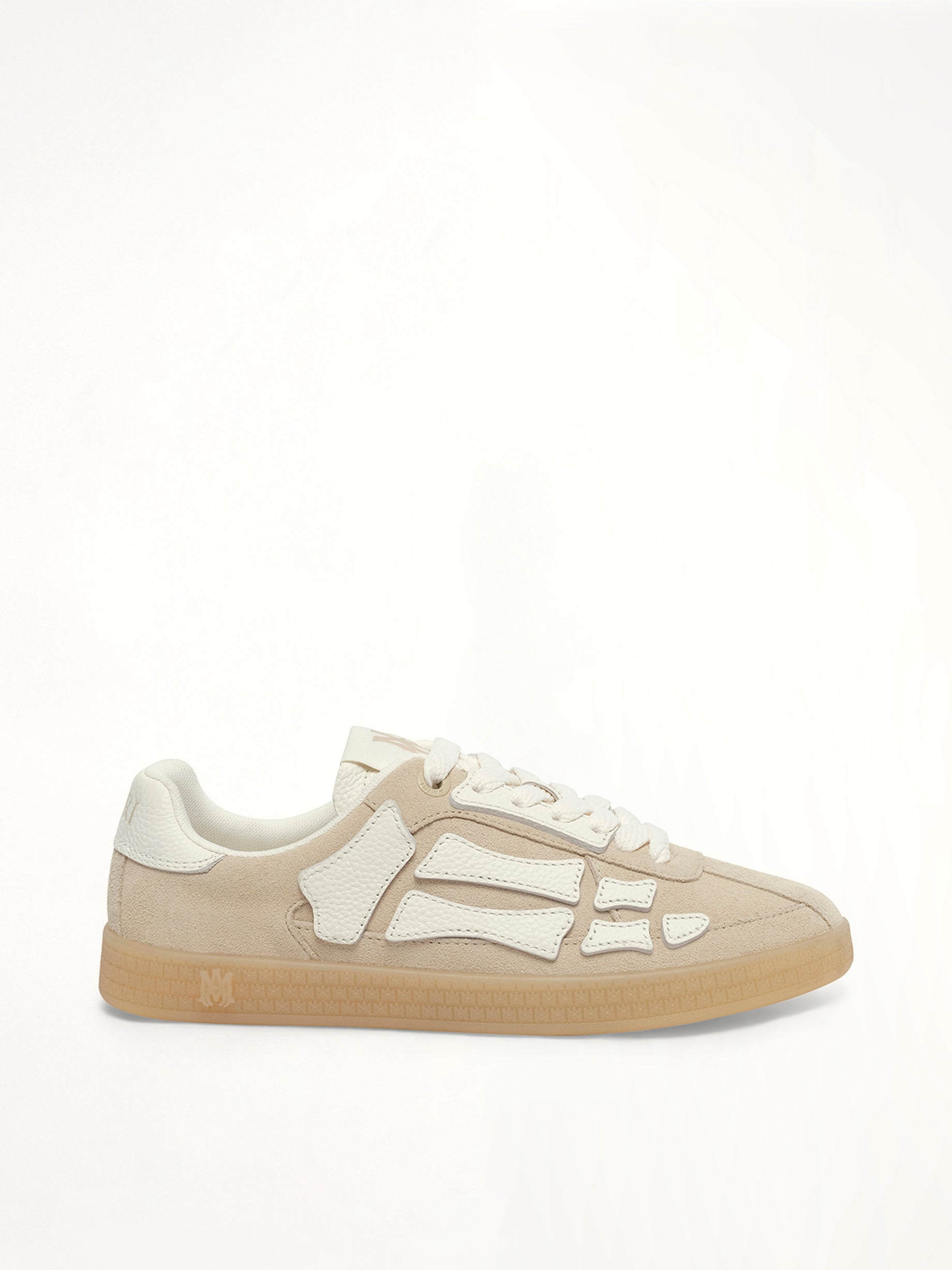 Pacific Bones Sneaker in Sand Side View | AMIRI