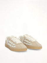 Pacific Bones Sneaker in Sand Front View | AMIRI