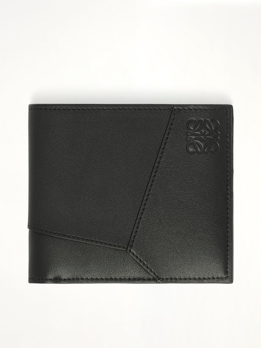 Puzzle Edge Bifold Wallet in Black