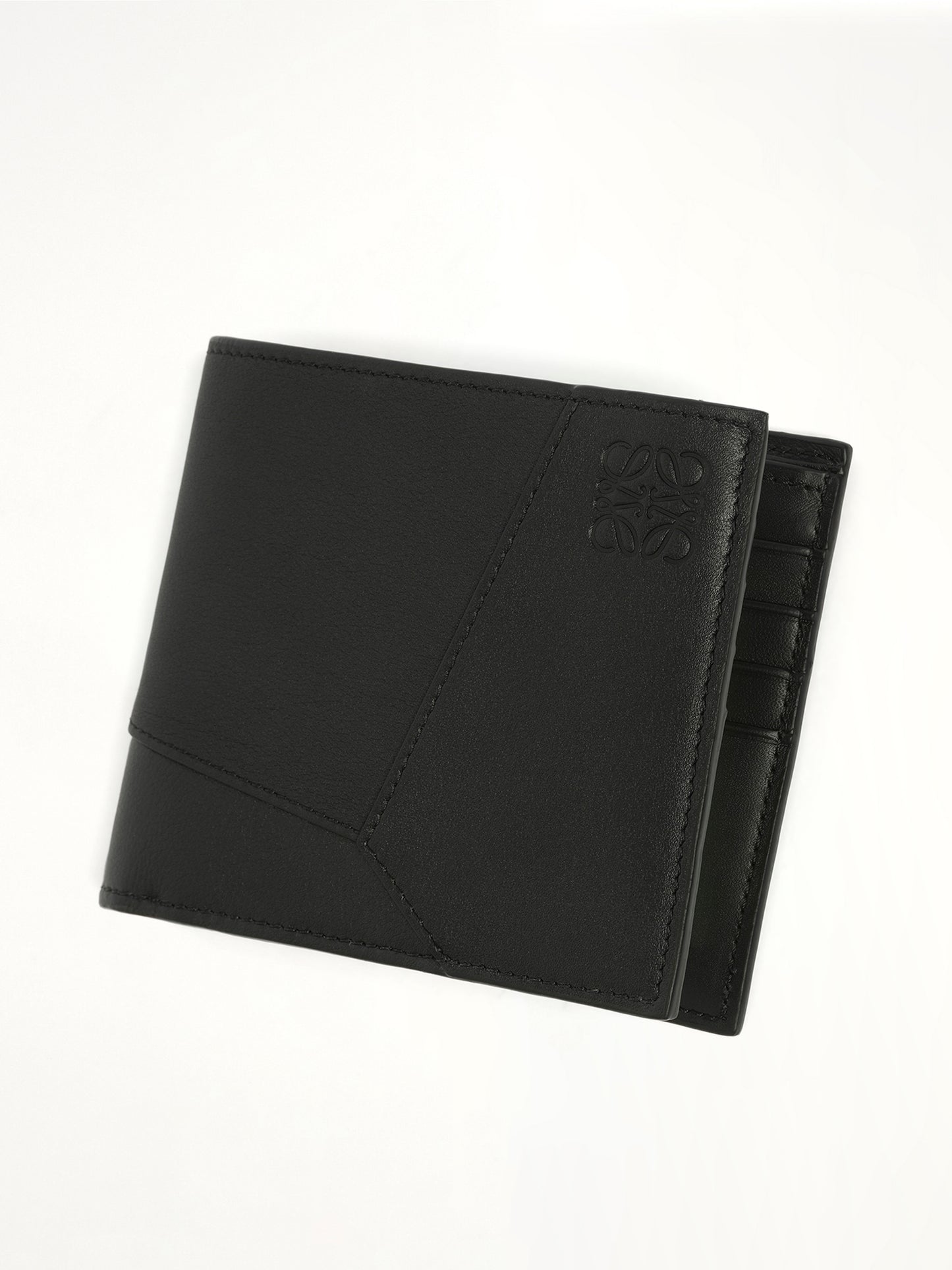 Puzzle Edge Bifold Wallet in Black