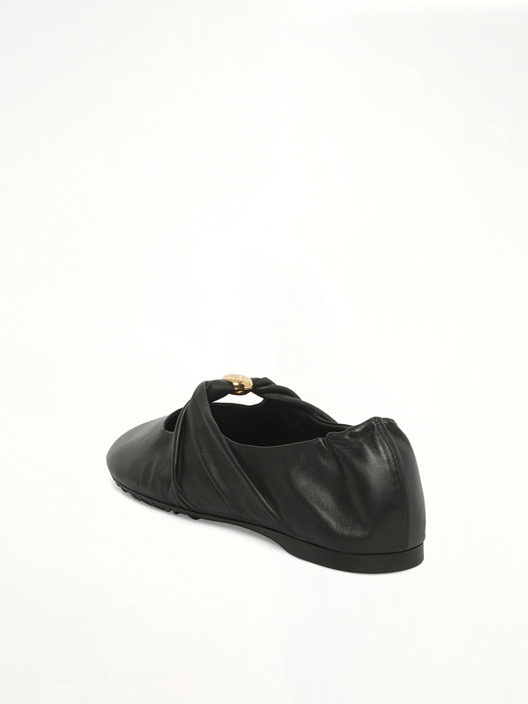 Pebble Soft Ballerina in Black Back View | LOEWE