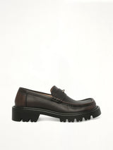 Sierra Loafer Donut in Dark Brown Side View | LOEWE