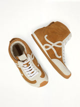 Ballet Runner 2.0 High Top in Tan/White Top View | LOEWE