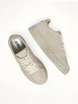Medalist Low Strass Sneaker in White Top View | AUTRY