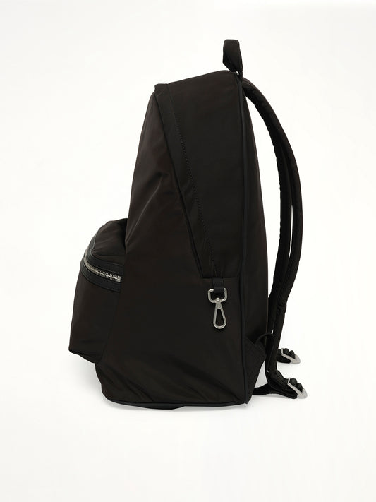 Nylon Backpack in Black