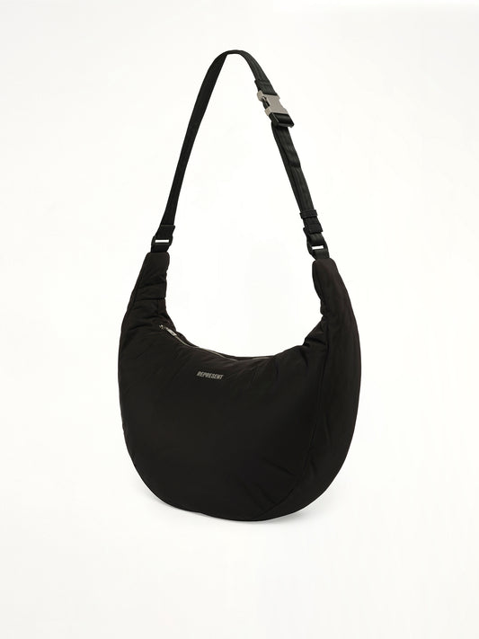 Padded Sling Bag in Black