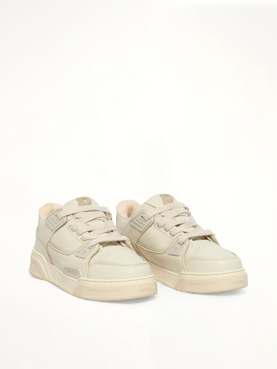 Studio Sneaker in Vintage White Front View | REPRESENT