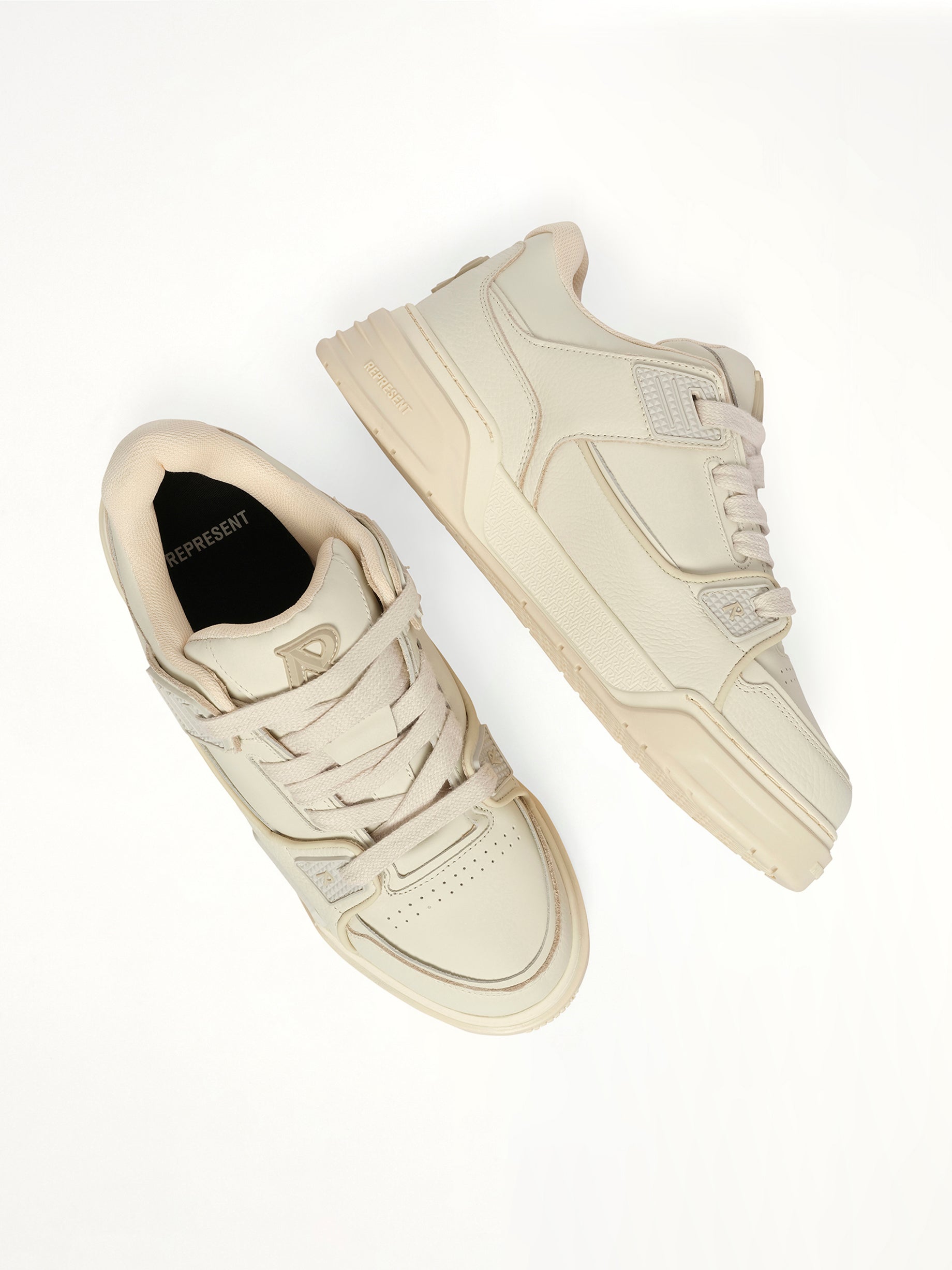 Studio Sneaker in Vintage White Top View | REPRESENT