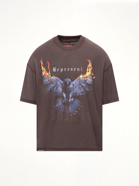 Reversible Living Legacy Falcon T-Shirt in Nero