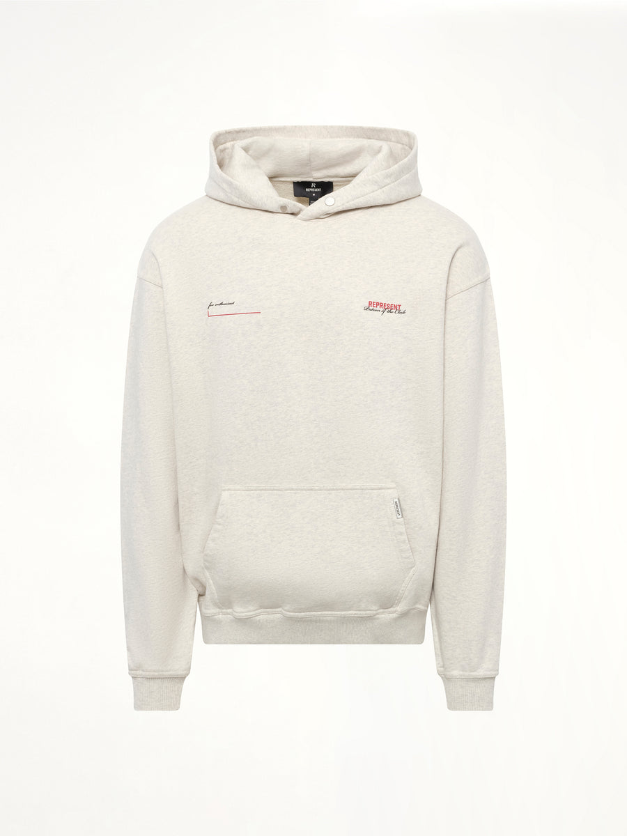 Patron of The Club Hoodie in Cream Marl