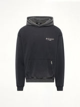 Represent Legacy Overprint Hoodie in Vintage Black