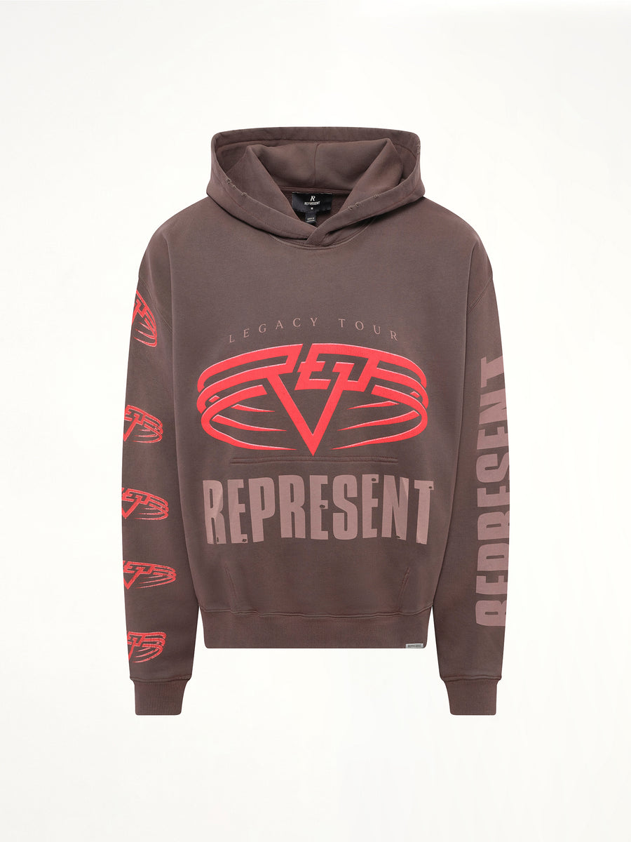 Reversible Living Legacy Falcon Hoodie in Nero