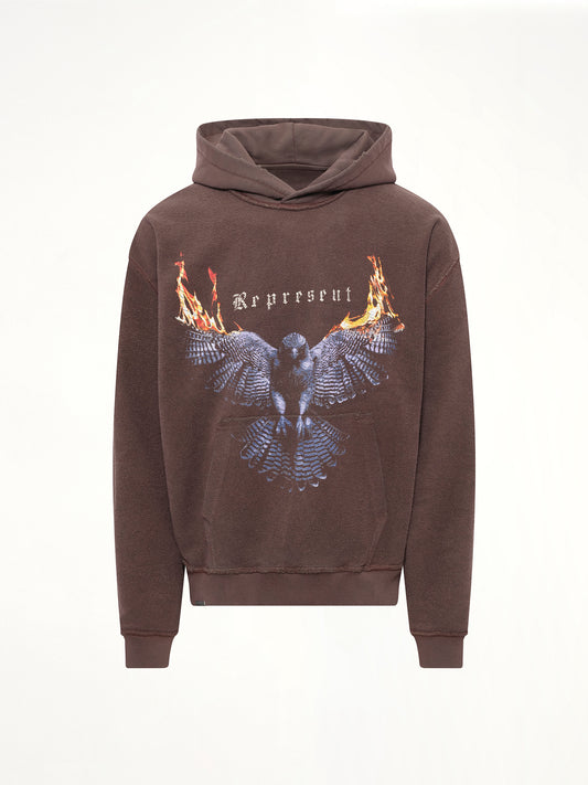 Reversible Living Legacy Falcon Hoodie in Nero