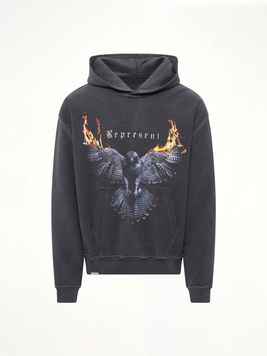 Reversible Living Legacy Falcon Hoodie in Sun Fade Grey