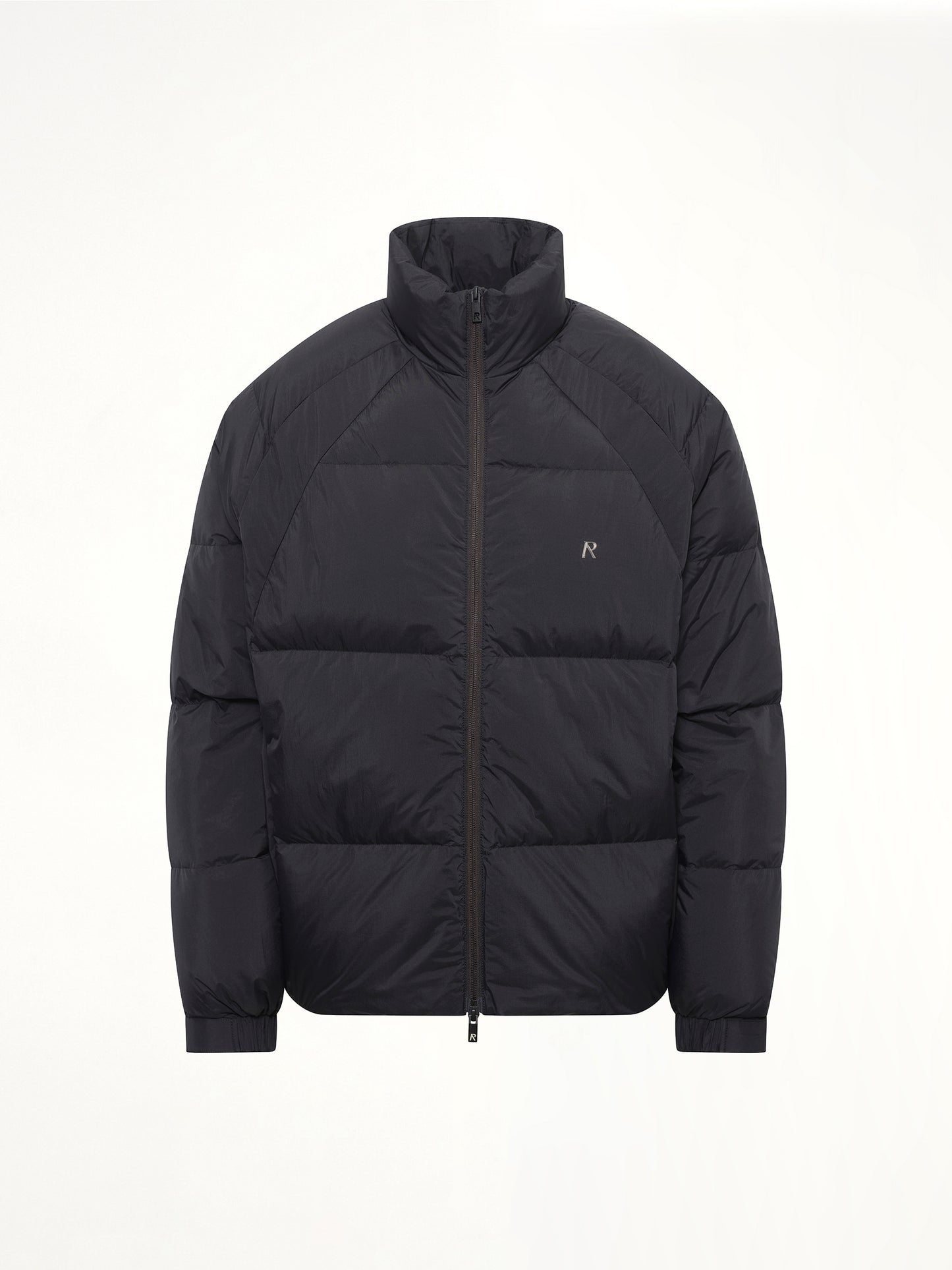 Funnel Neck Puffer in Black