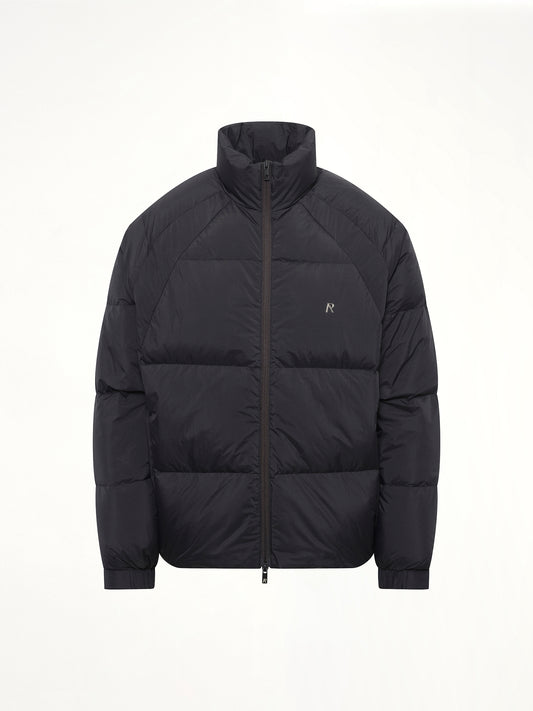 Funnel Neck Puffer in Black