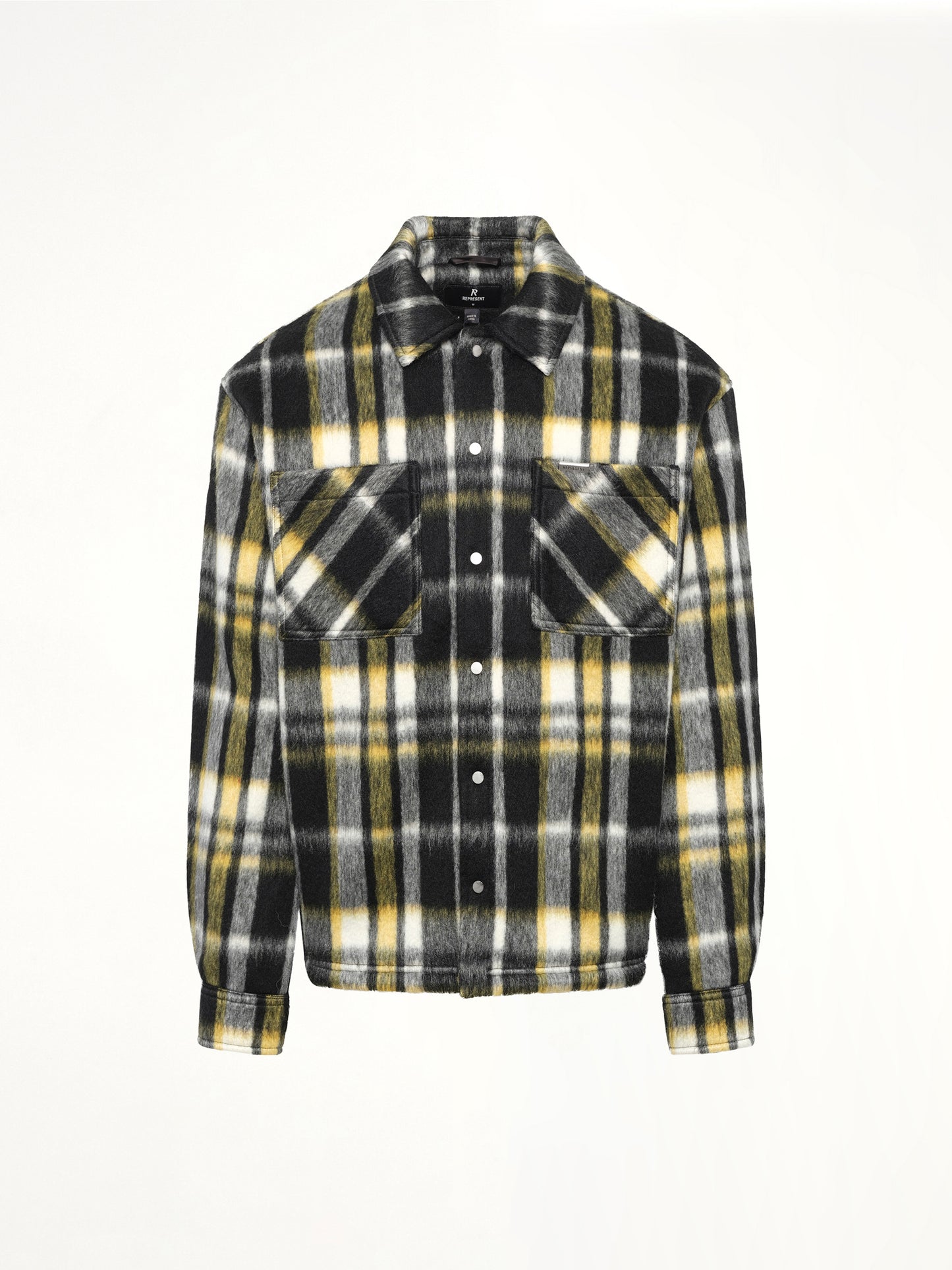 Textured Overshirt in Jet Black