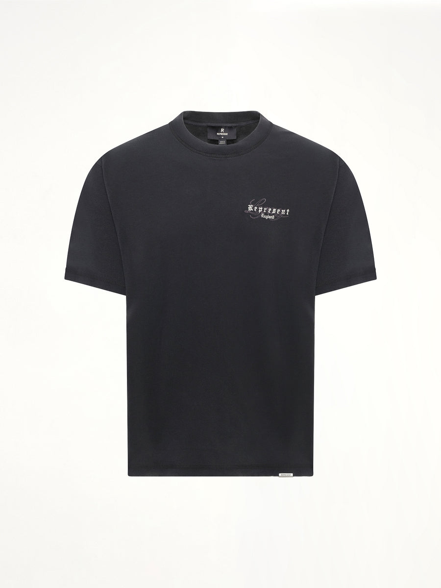Represent Legacy Overprint T-Shirt in Vintage Black