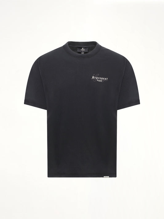 Represent Legacy Overprint T-Shirt in Vintage Black