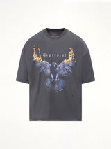Represent Living Legacy T-Shirt in Sun Fade Grey