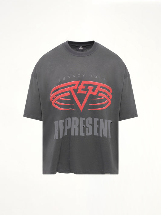 Reversible Living Legacy Falcon T-Shirt in Sun Fade Grey