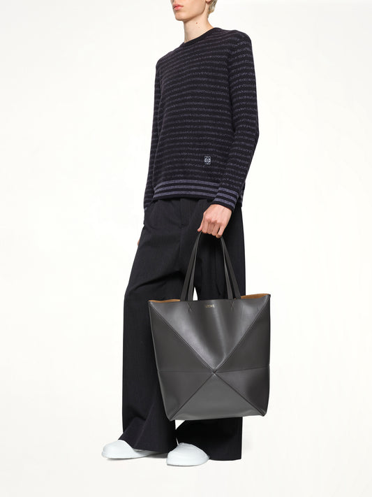 Puzzle Fold Tote XL in Dark Grey