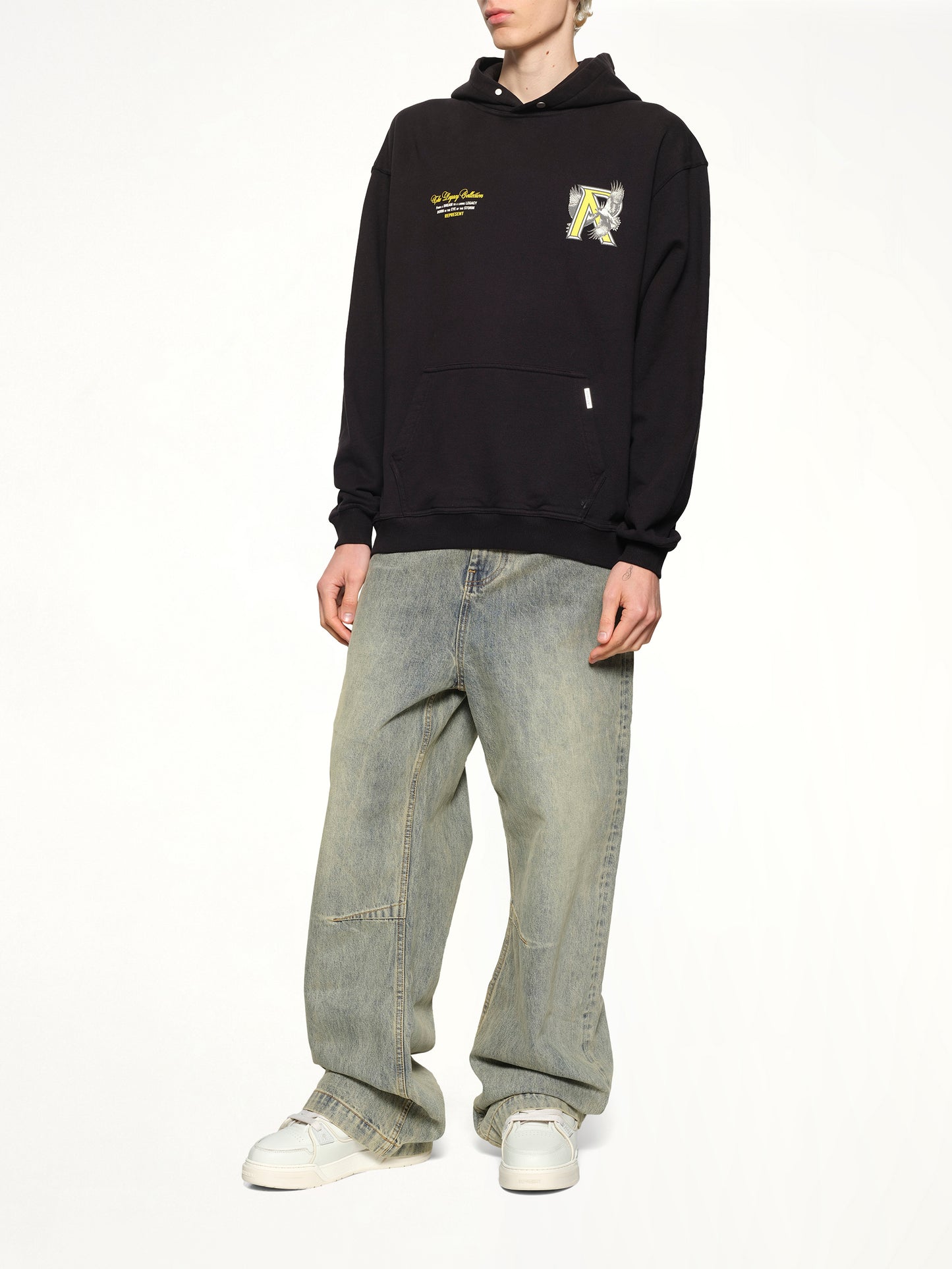 Legacy Falcon Hoodie in Jet Black