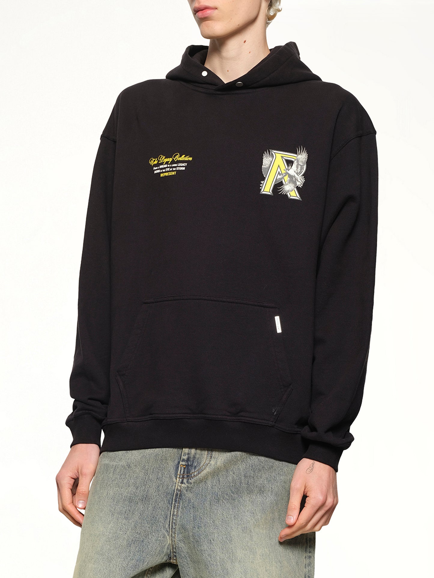 Legacy Falcon Hoodie in Jet Black