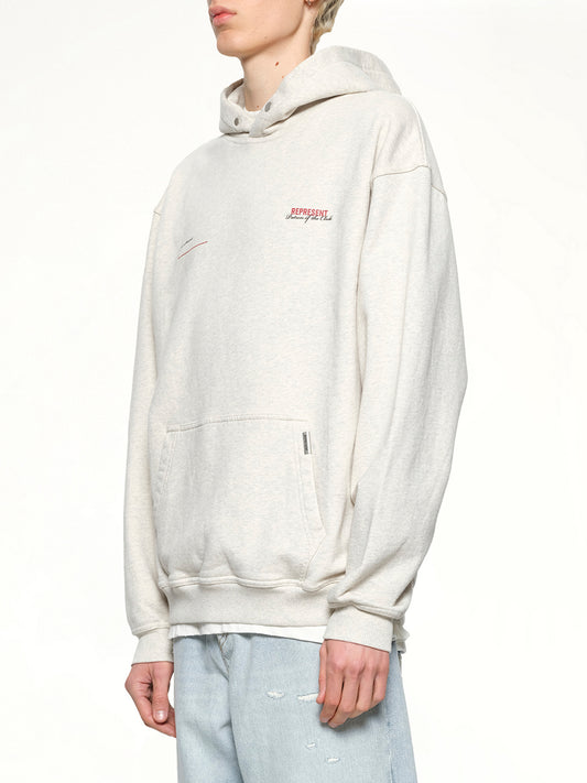 Patron of The Club Hoodie in Cream Marl
