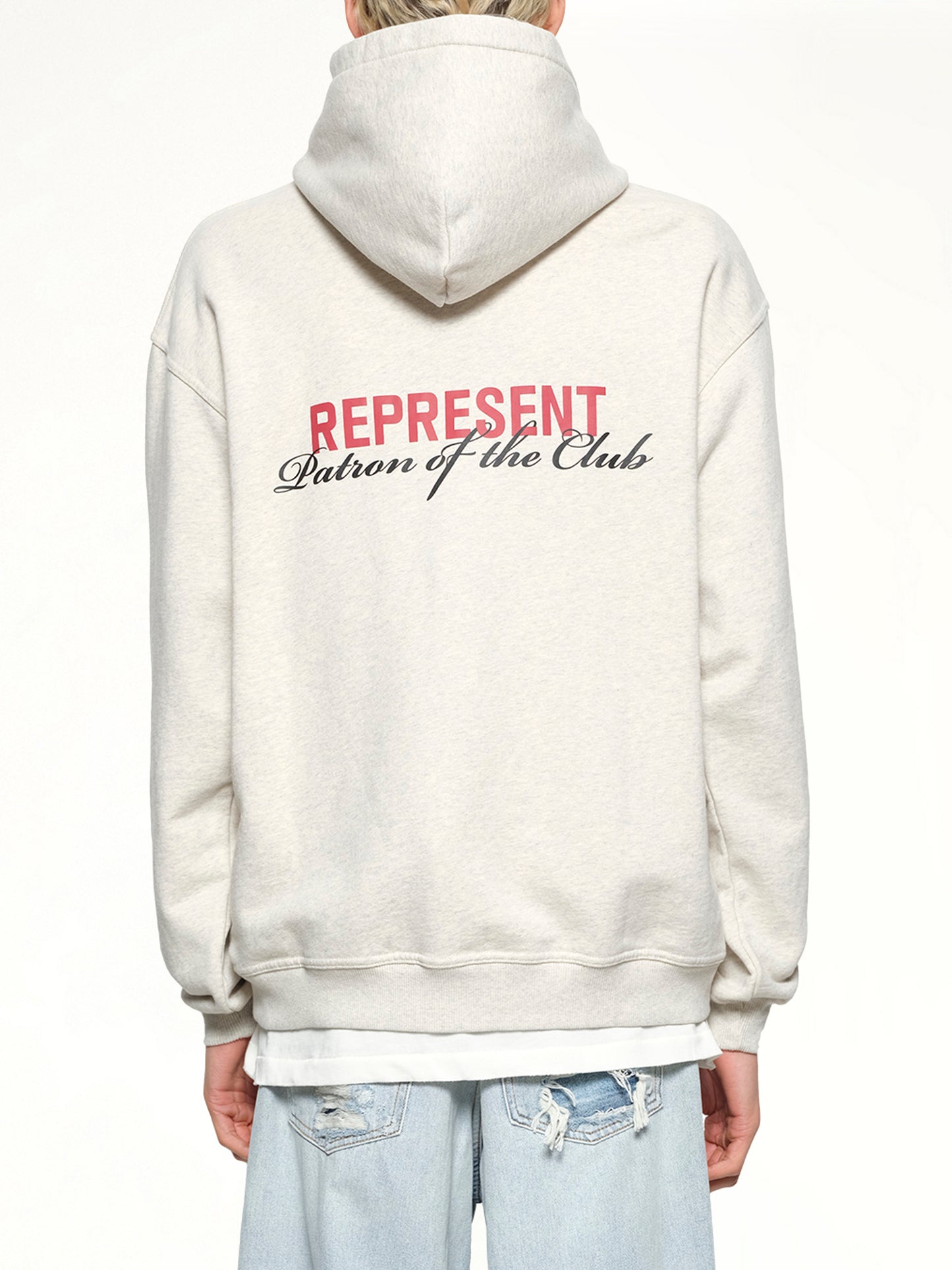 Patron of The Club Hoodie in Cream Marl