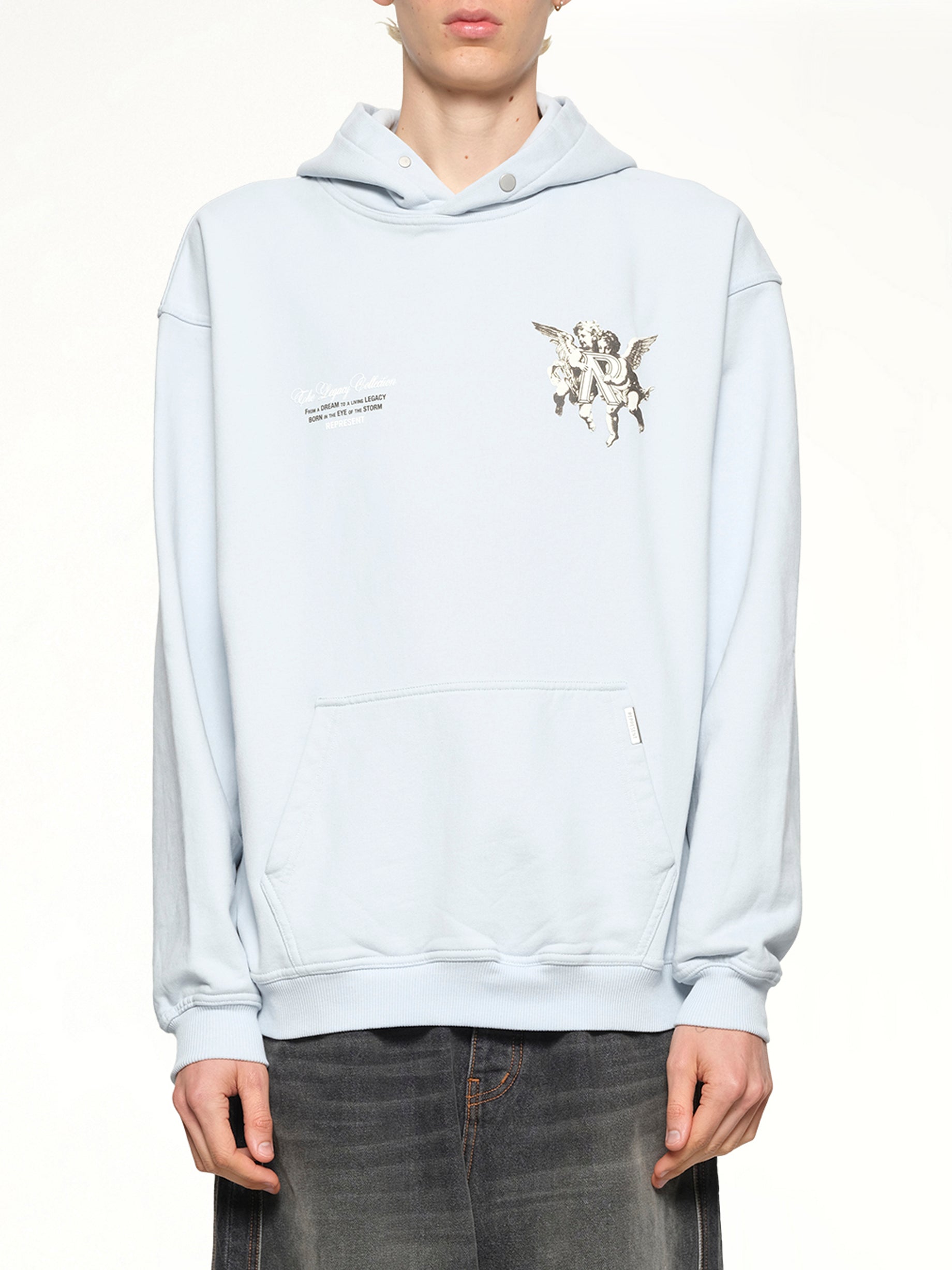 Represent Legacy Cherubs Hoodie in Cloud