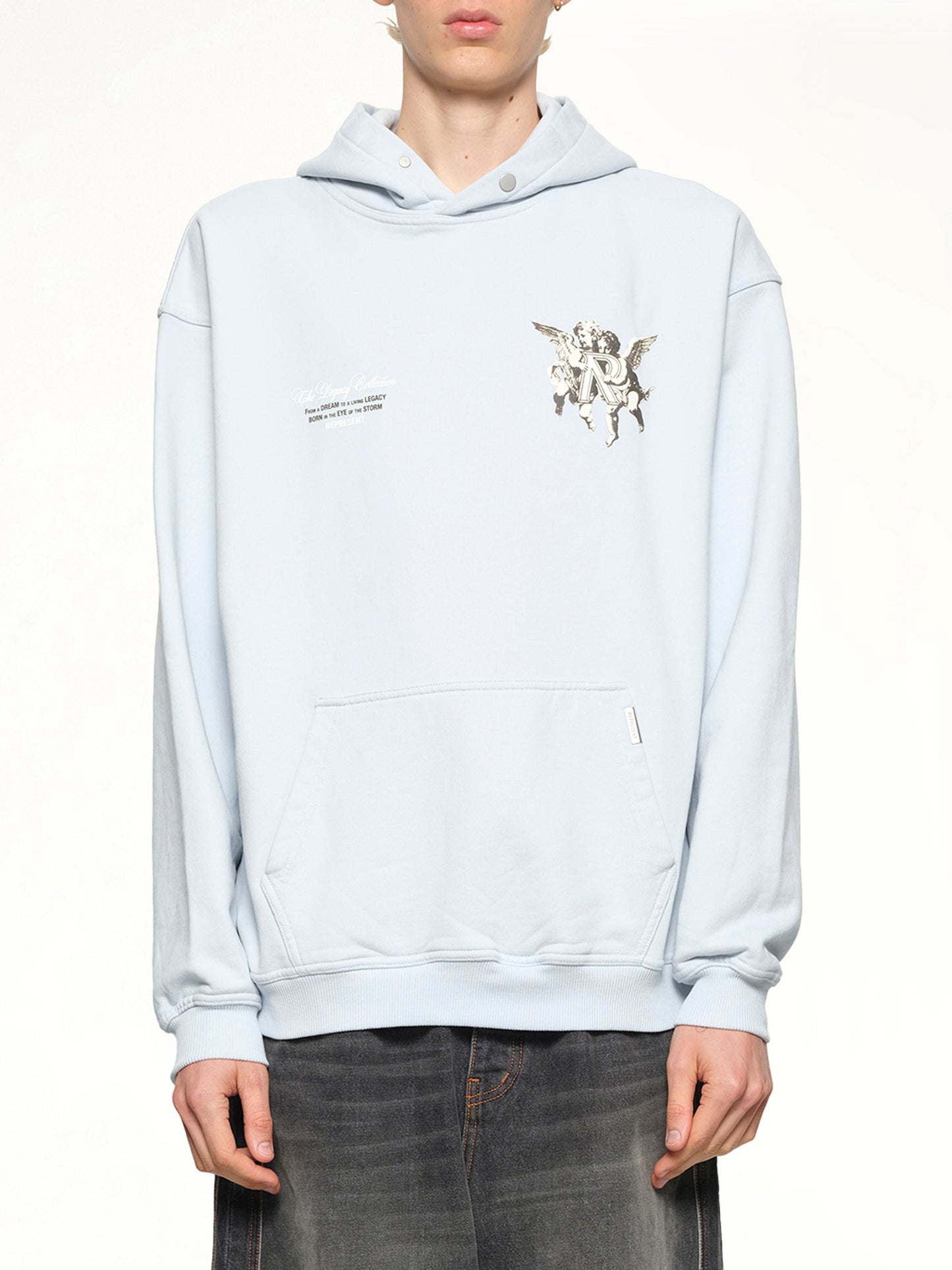 Represent Legacy Cherubs Hoodie in Cloud