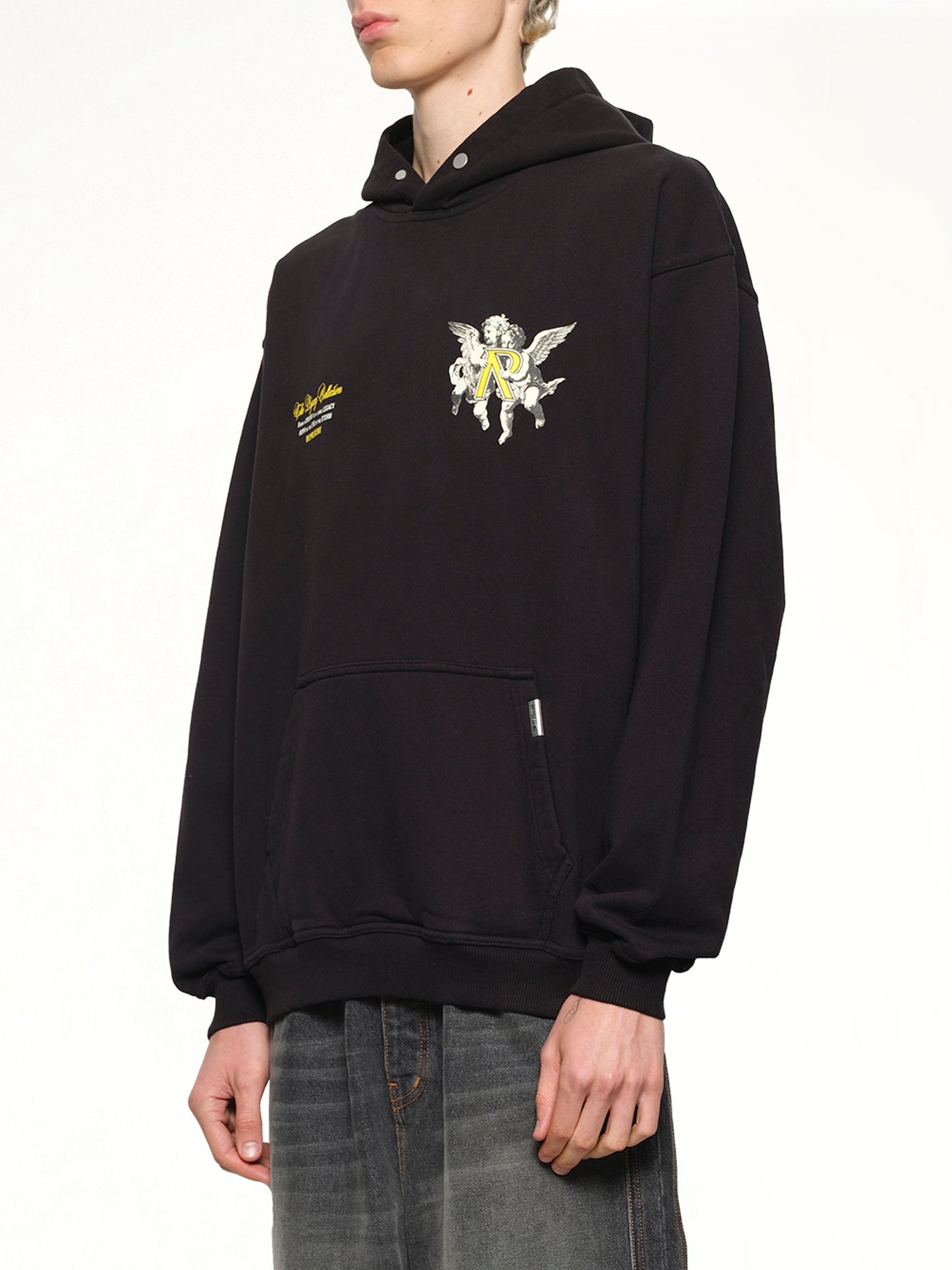 Represent Legacy Cherubs Hoodie in Jet Black