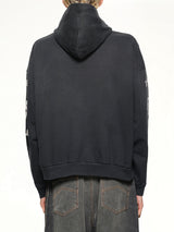 Represent Legacy Crest Hoodie in Stained Black